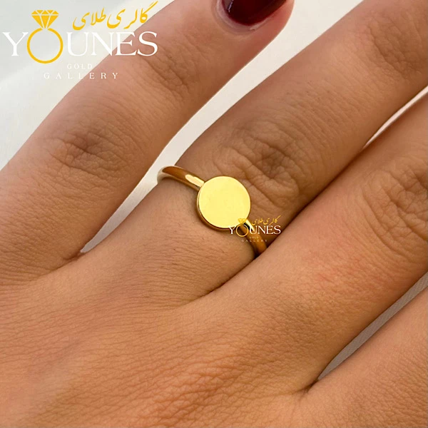 انگشتر دایره مینیمال طلا